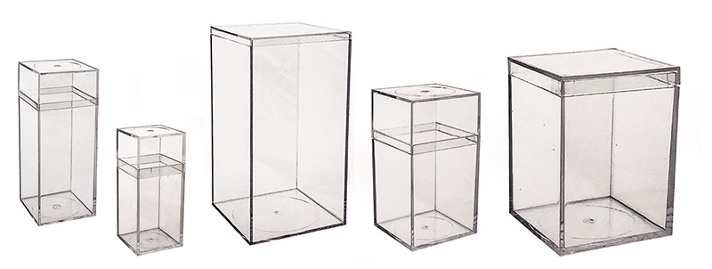 Rigid Clear Plastic Cube Boxes | US Box 