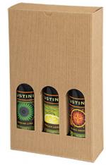 Italian Textured Kraft Olive Oil & Vinegar Boxes