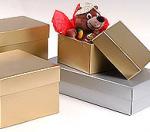 Luster Metallic 2 Piece Box w/gloss coating and Folding Setup Lids