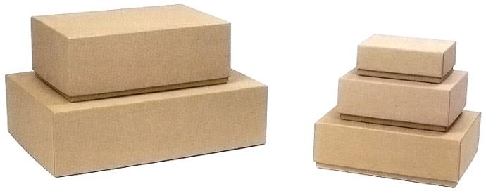 Plain Kraft Rigid Gift Boxes
