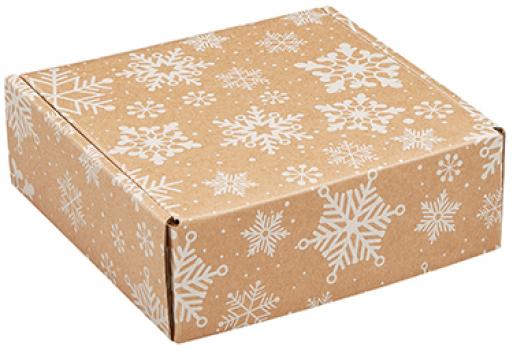 Kraft Snowflakes Corrugated Mailer Boxes