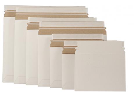 Standard Flat White Self Seal Cardboard Mailers