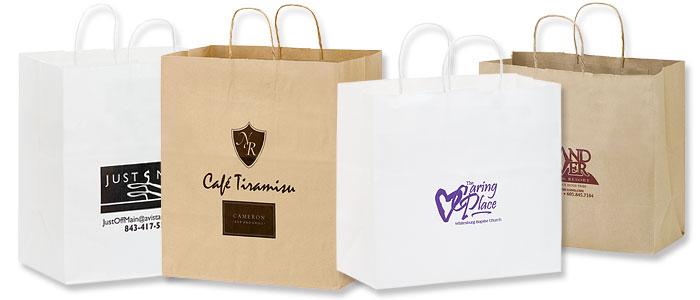 Short Run Imprinted Carry Out Bags
