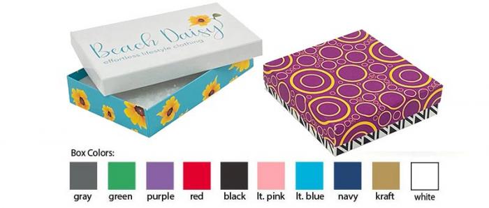 Full Color Bleed Printed Jewelry Boxes (Lid & Base)