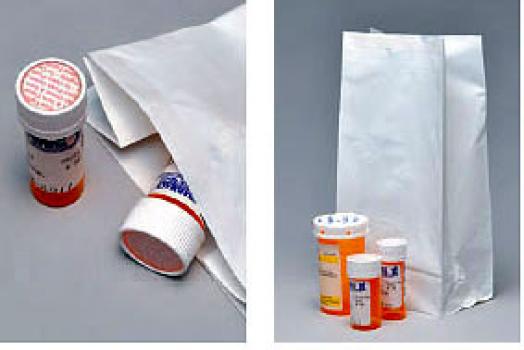 White Pharmacy Tamper Evident Bags