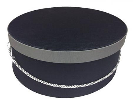 Black w/ Grey Band Hat Boxes